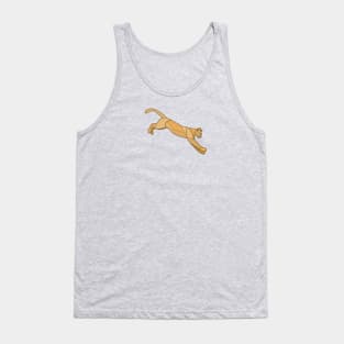 Geometric Mountain Lion / Cougar Tank Top